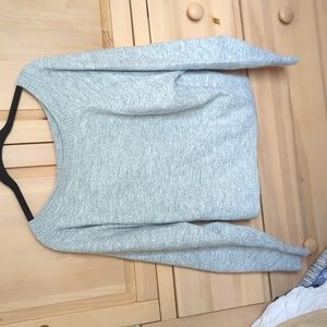 Shimmer gems on gray sweatshirt